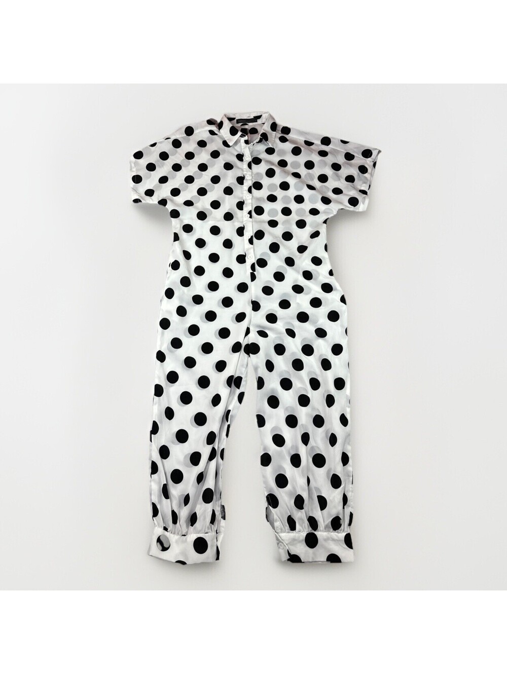 Celmia Collection Medium POLKA Dots White & Black Jumper One Piece Romper